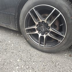 Honda 16" Rims And Tires. Used less Than 1 Year