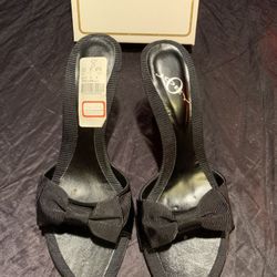 JOEY O Pumps Heel Sandals Black 8 M NIB