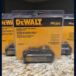 Dewalt DCB201 20V Max Lithium Ion Compact Battery Pack - 1.5Ah - BRAND NEW