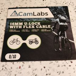 Camlabs 16 MM U-lock With Flex Cable 8/10 New