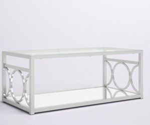 Silver Glass Coffee Table