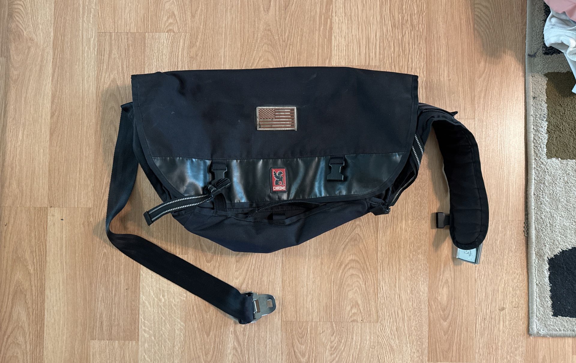 Chrome Messenger Bag