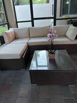 Beautiful 5 Piece Patio Sofa Set