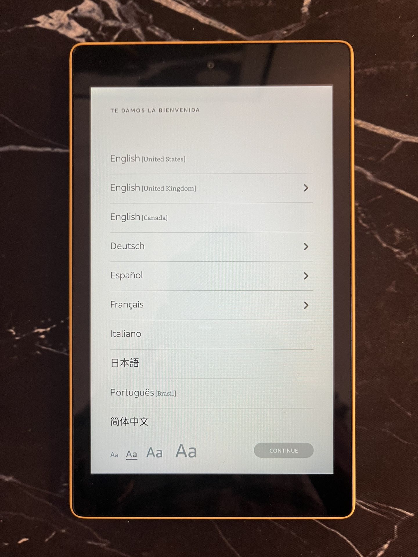 Yellow Amazon Fire 8 HD Tablet (8th Gen)