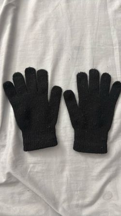 Cotton black gloves
