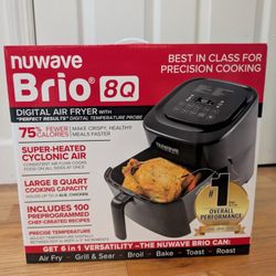 NuWave Brio 8-Qt Air Fryer (Model 37381) – Brand New, Sealed