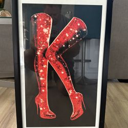 Kinky boots Glass Framed poster - 15” x 25” – new