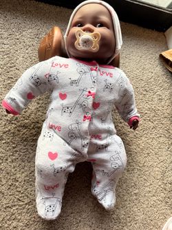 Berenguer realistic dark skin tone weighted doll
