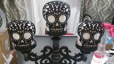 Day of the Dead Candle Pedestal