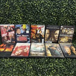 Action & Drama DVD Lot x10 – Rush Hour, Lucky # Slevin, Fracture, Marshall (#8)