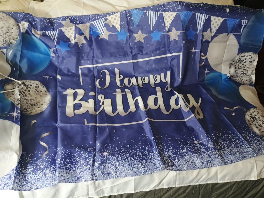 Happy Birthday Celebration Backdrop Banner