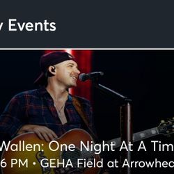 4 Club Level Tickets To Friday Night Morgan Wallen At Arrowhead