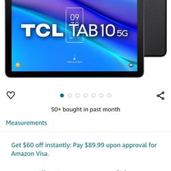 Brand New Tcl Tab 10 5g Tablet 