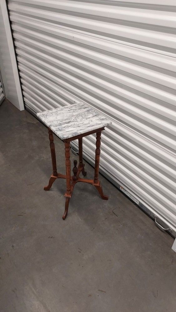 Marble Top Corner Table