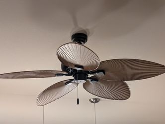 2 Tropical Palm Blade Ceiling Fans