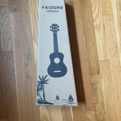Faodore 21-Inch Soprano Ukulele for Kids - Beginner Guitar Set, Brown (New)