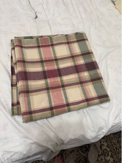 3yd4” x 56”W vinyl-coated cotton Plaid laminated Fabric Beige Pink Maroon Green