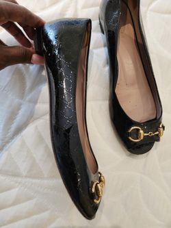 GUCCI logo Patent Flats