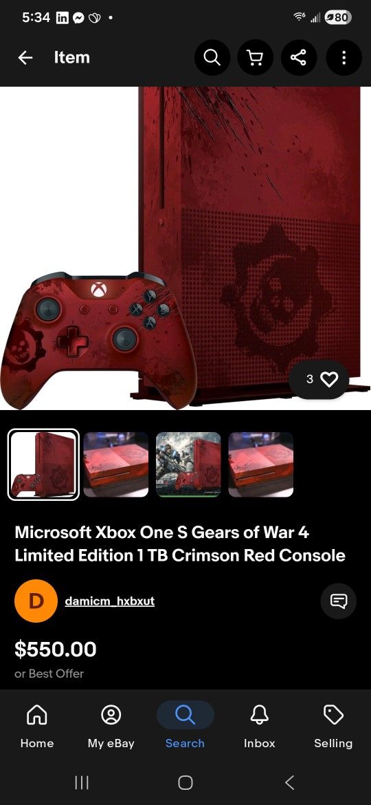 Limited XBOX Gears Of War $400 OBO 2TB