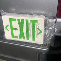 New EXIT Sign Emergency Light Combination