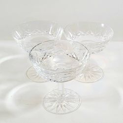 Set of 3 Waterford Lismore Essence Sherbet/Cocktail