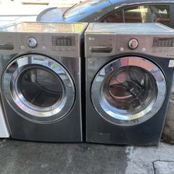SET WASHER AND DRYER LG ✔️ STAINLESS STEEL ✔️🆓️FREE DELIVERY 🆓️ 