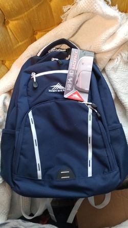New High Sierra back pack