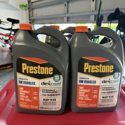 Prestone DEX-COOL Antifreeze+Coolant for GM Vehicles; Extended Life -1 gal- Ready to Use, 50/50