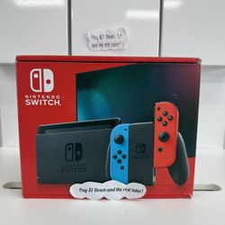 Nintendo Switch V2 New - Pay $1 To Take It Home Today and pay the rest later.