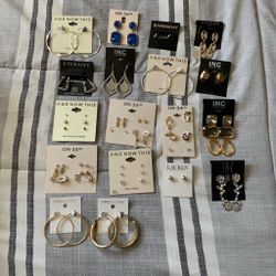 Earrings from macys total pieces 18