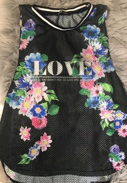 Jersey floral print shirt