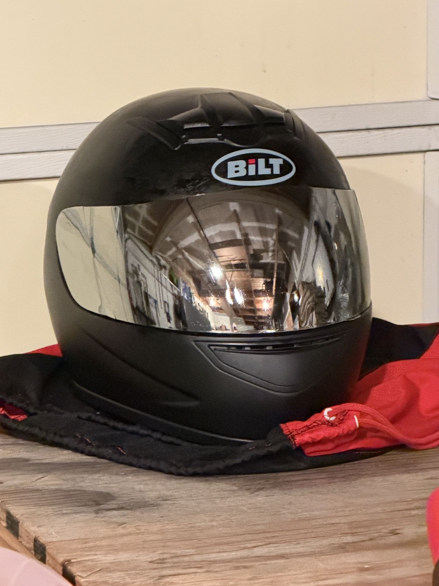 Motorcycle Helmet With Bag