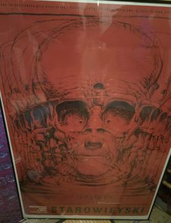 Famous Poster By Famous Polish Artist Franciszek Starowieyski 2005, 28"x39.5" Framed 