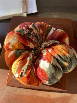 Fabric Pumpkin Fall Decor