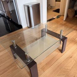 Glass Top Coffee Table 