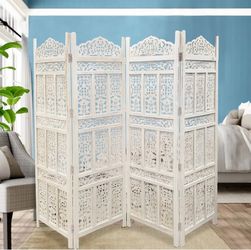 One 4-Panel Folding Room Divider