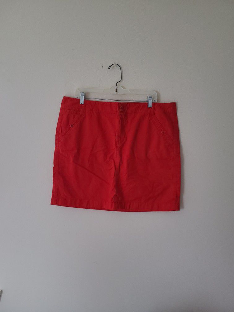 Bright Red Skirt 