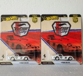 Hot Wheels Premium Vintage Racing Ferrari 250 GTO $12 Each