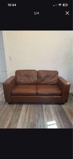 Brown Leather Couch