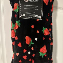 Betsey Johnson Strawberry Blanket