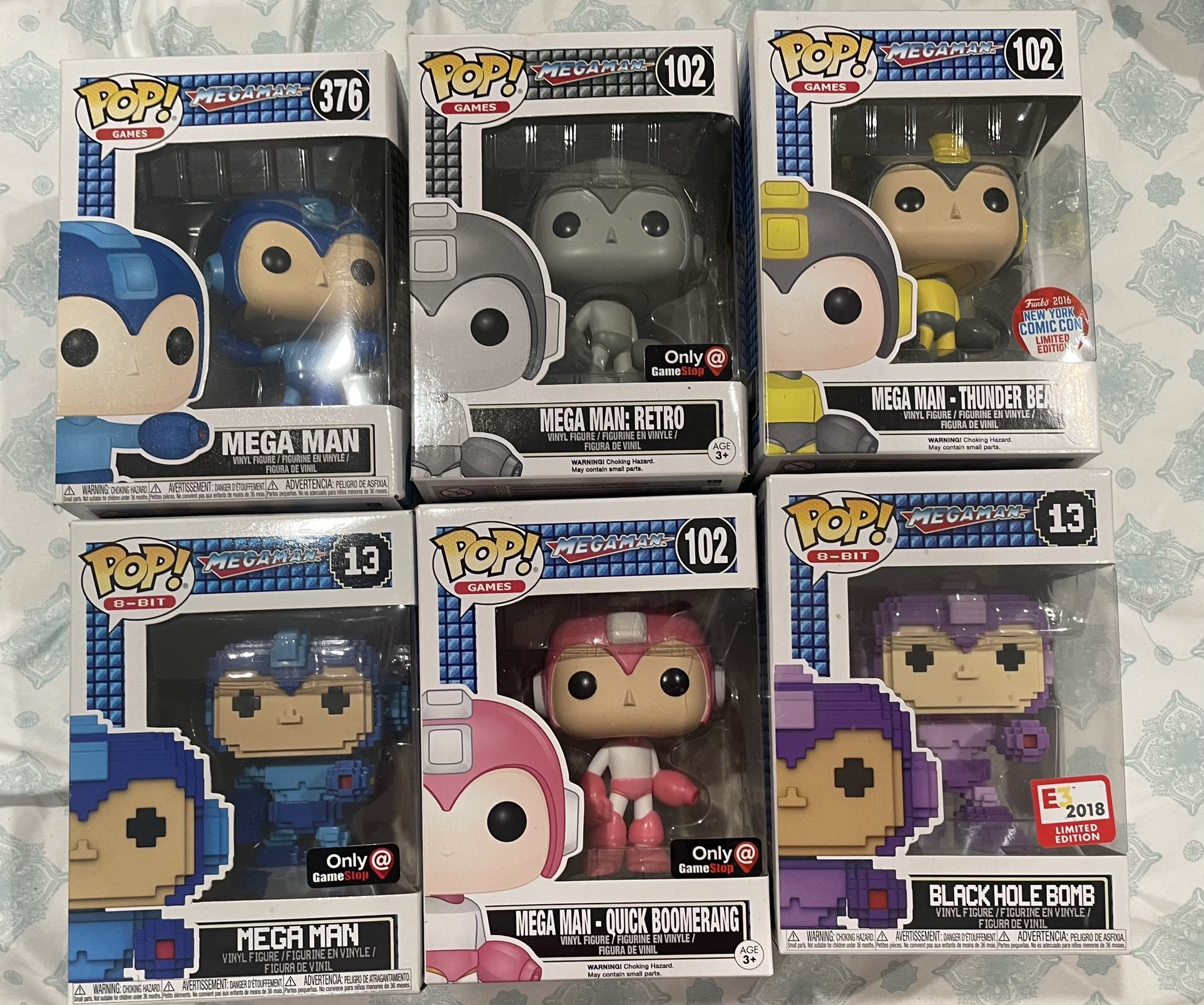 Megaman funko Lot