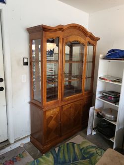 Old used china cabinet