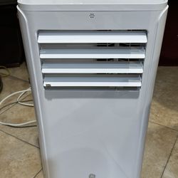 GE 6,100 BTU 3-in-1 Portable Air Conditioner with Window Installation Kit, White