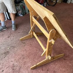 Solid Wood Drafting Table
