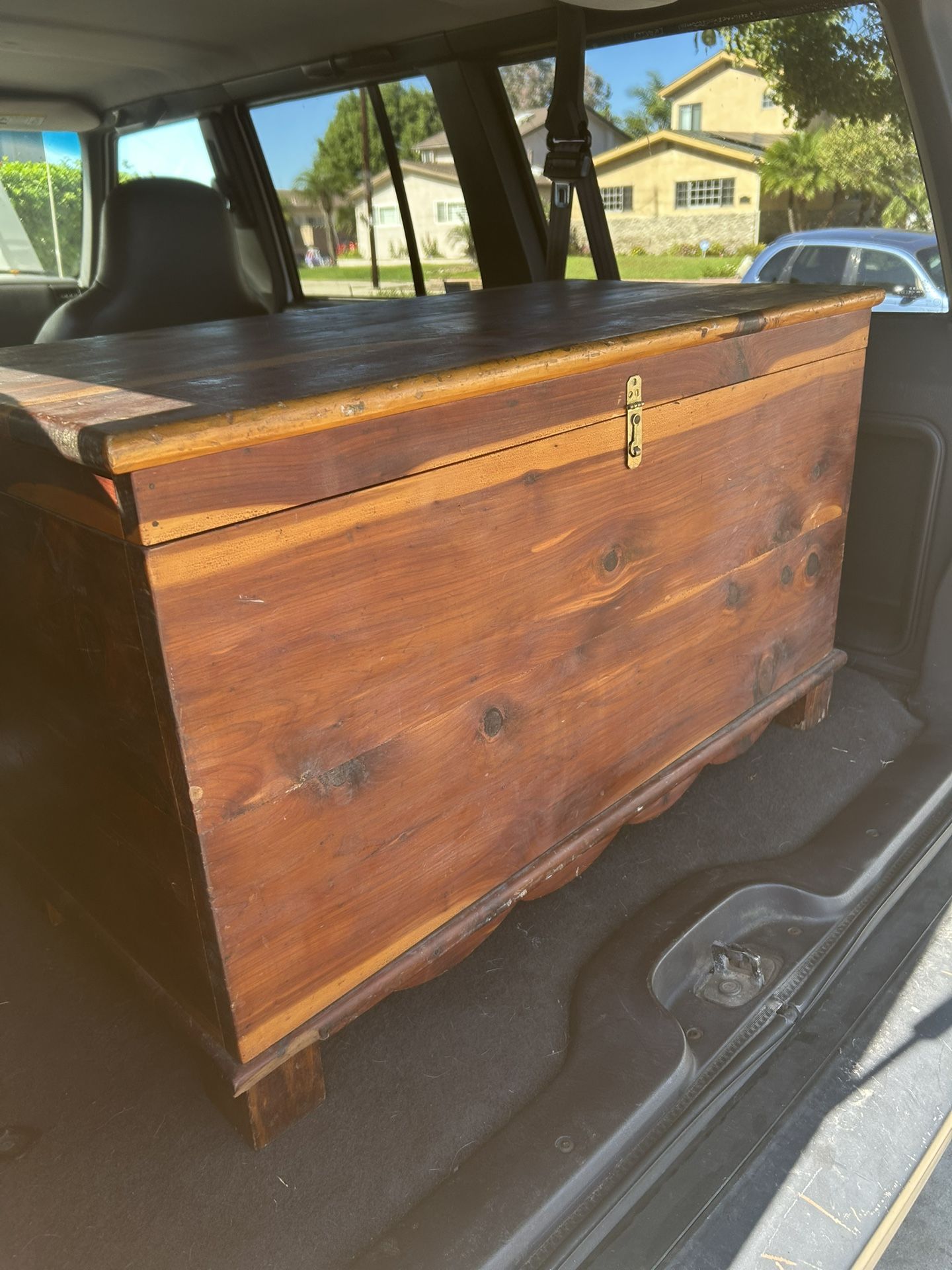 Solid Wooden Chest.
