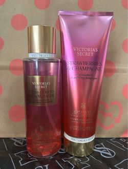Victoria’s Secret strawberries & champagne set