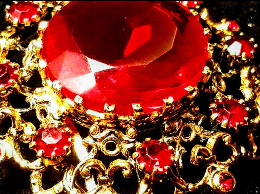 Vintage Austrian Royal Red Stone