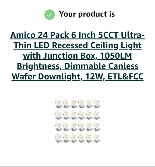 6-inch 5-in-1 LED recessed lights Amico