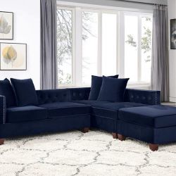 Sectional Sofa + Ottoman