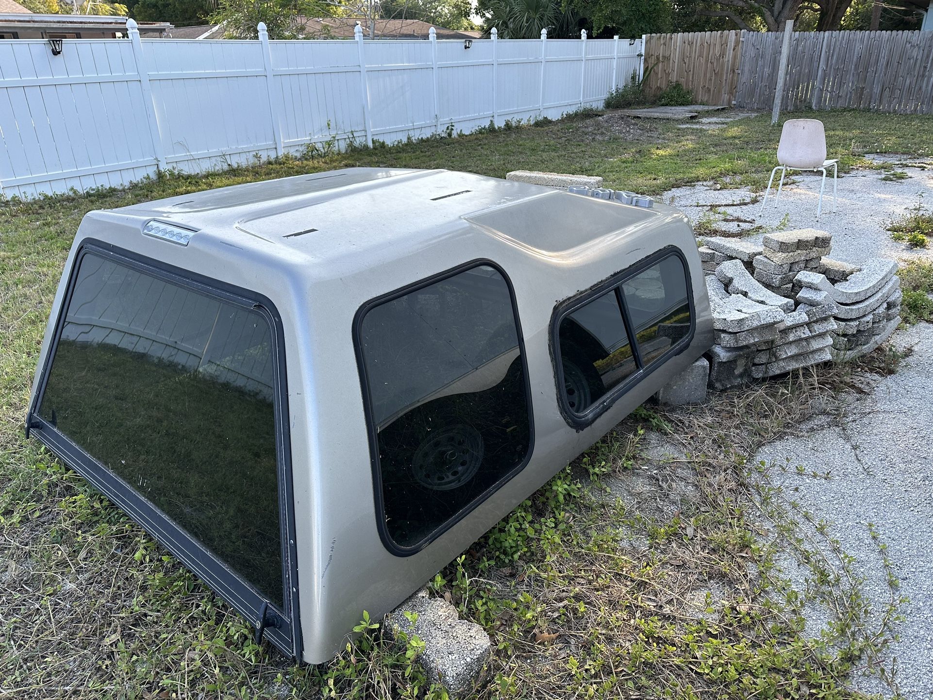 Free Camper Shell And Stones, Pavers 